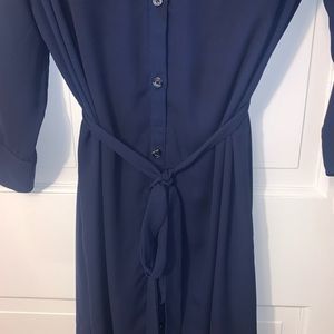 New York & Company navy blue dress
